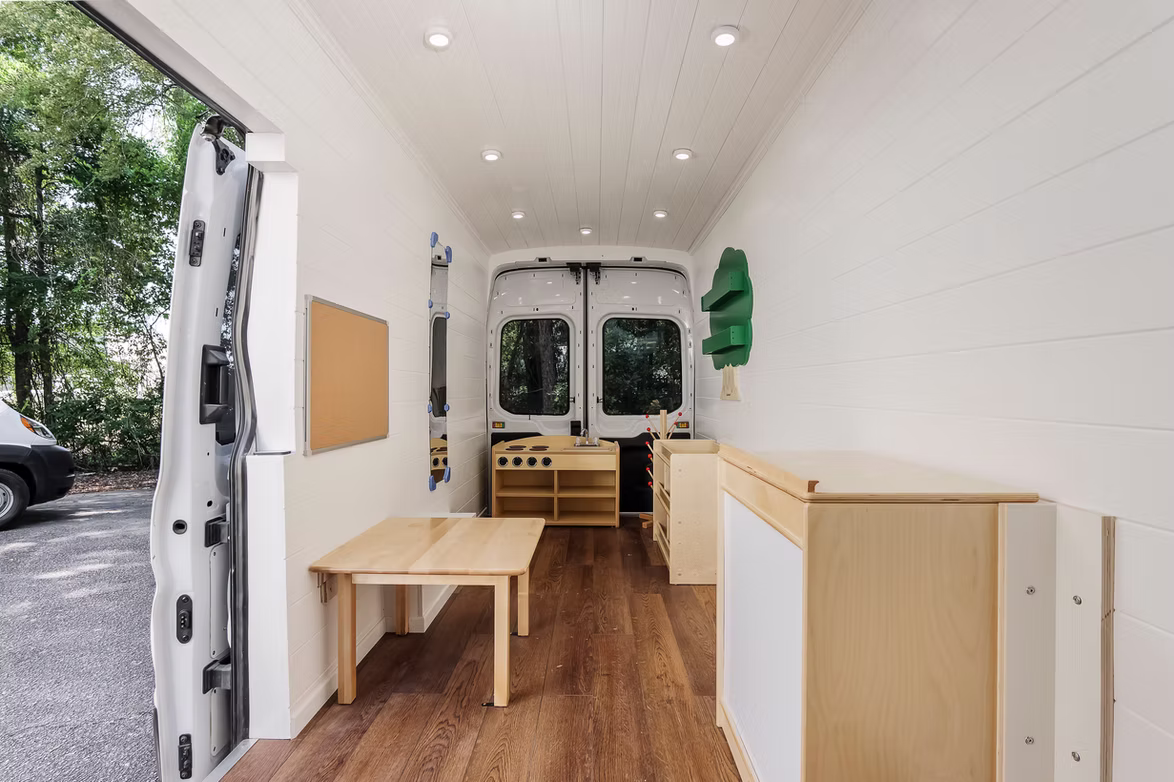 Playspace van finished interior
