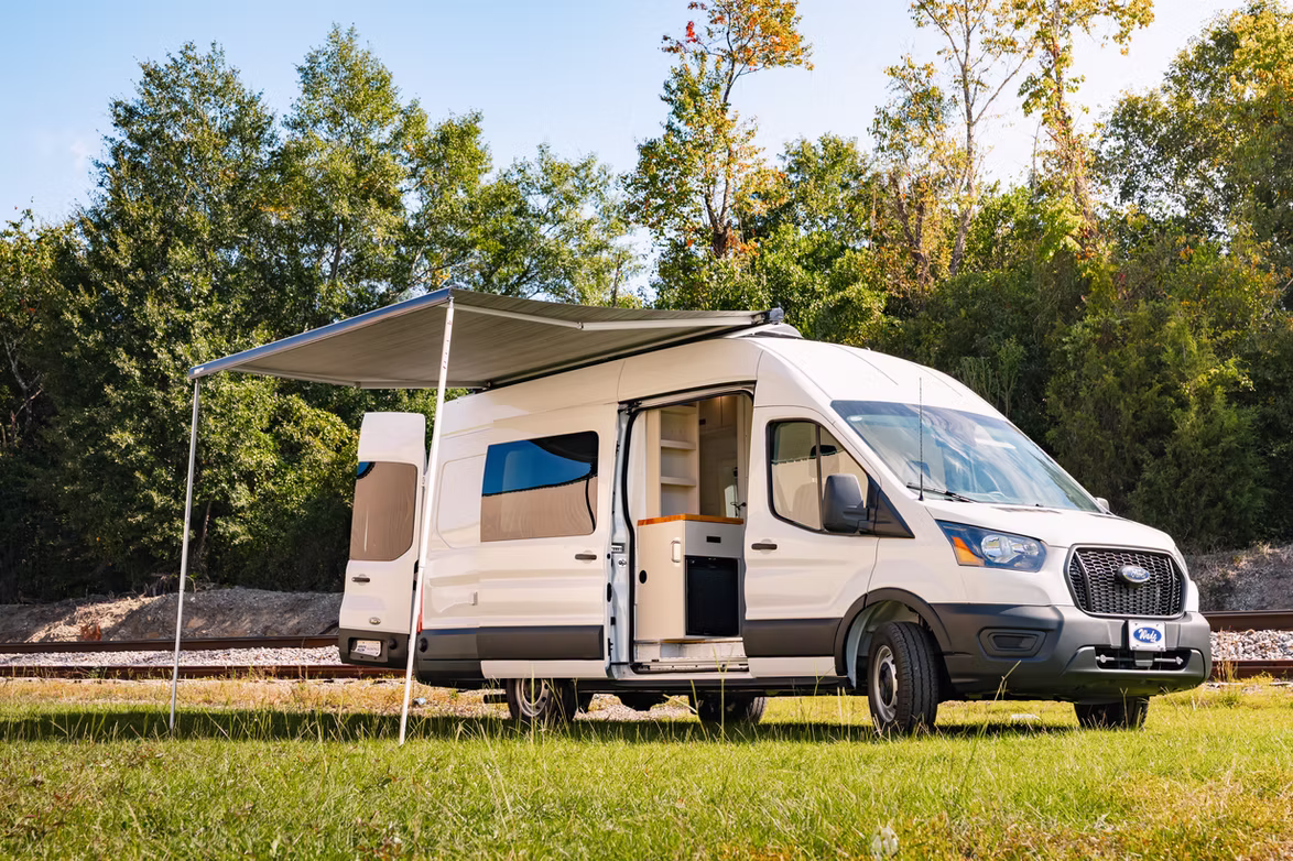 A set-floorplan campervan ready for the road